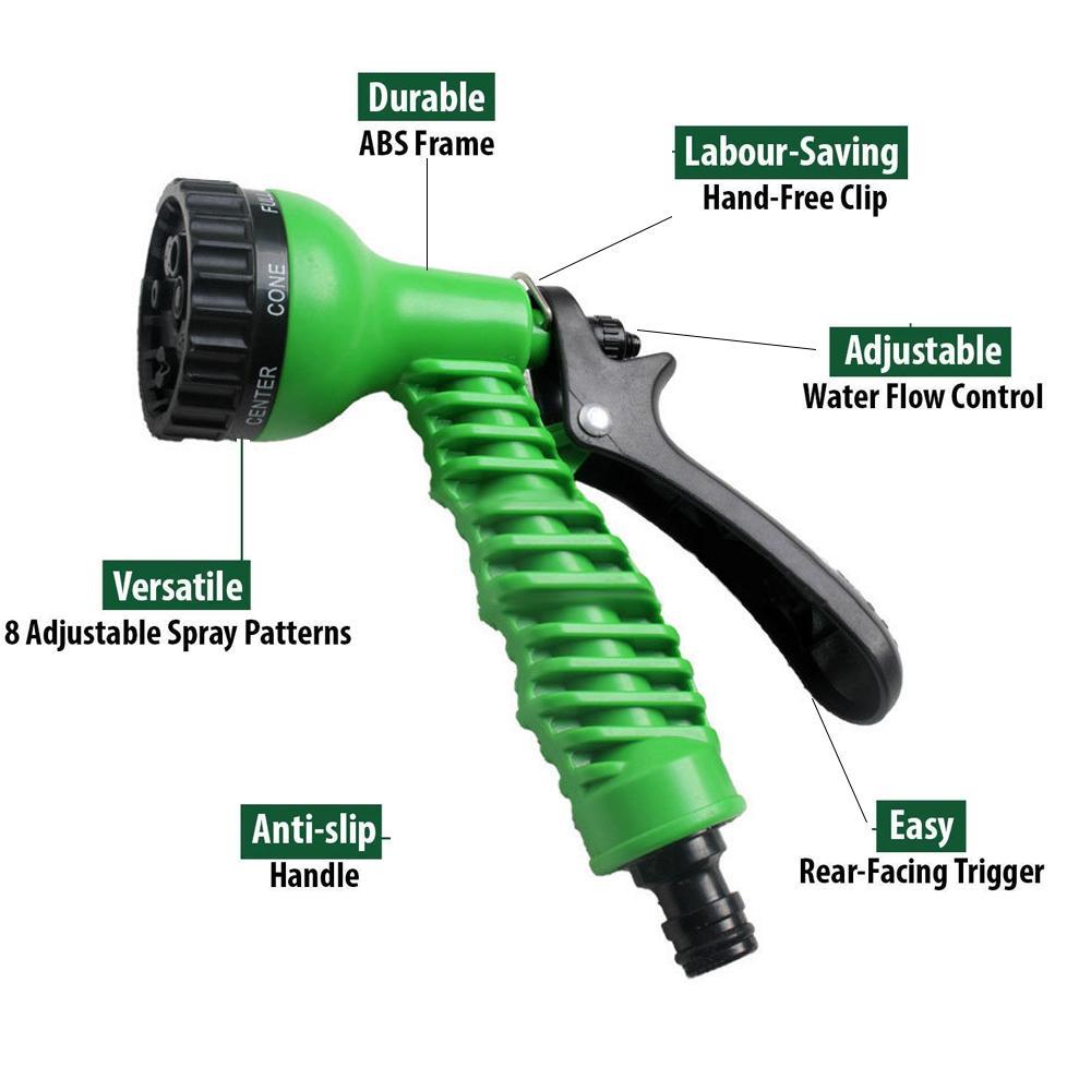 477 Plastic Garden Hose Nozzle Water Spray Gun Connector Tap Adapter Set