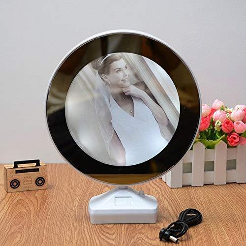 880 Plastic 2 in 1 Mirror Come Photo Frame with Led Light