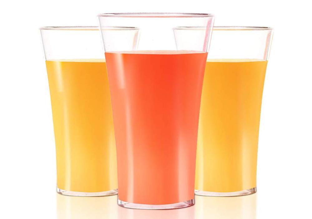 630 Stylish look Juicy Glass, Transparent Glasses Set 300ml (6pcs)