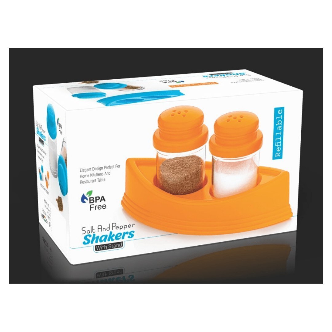 148 Plastic Salt & Pepper Shakers/Masala Dabbi with Stand/Salt and Pepper Set for Dining Table