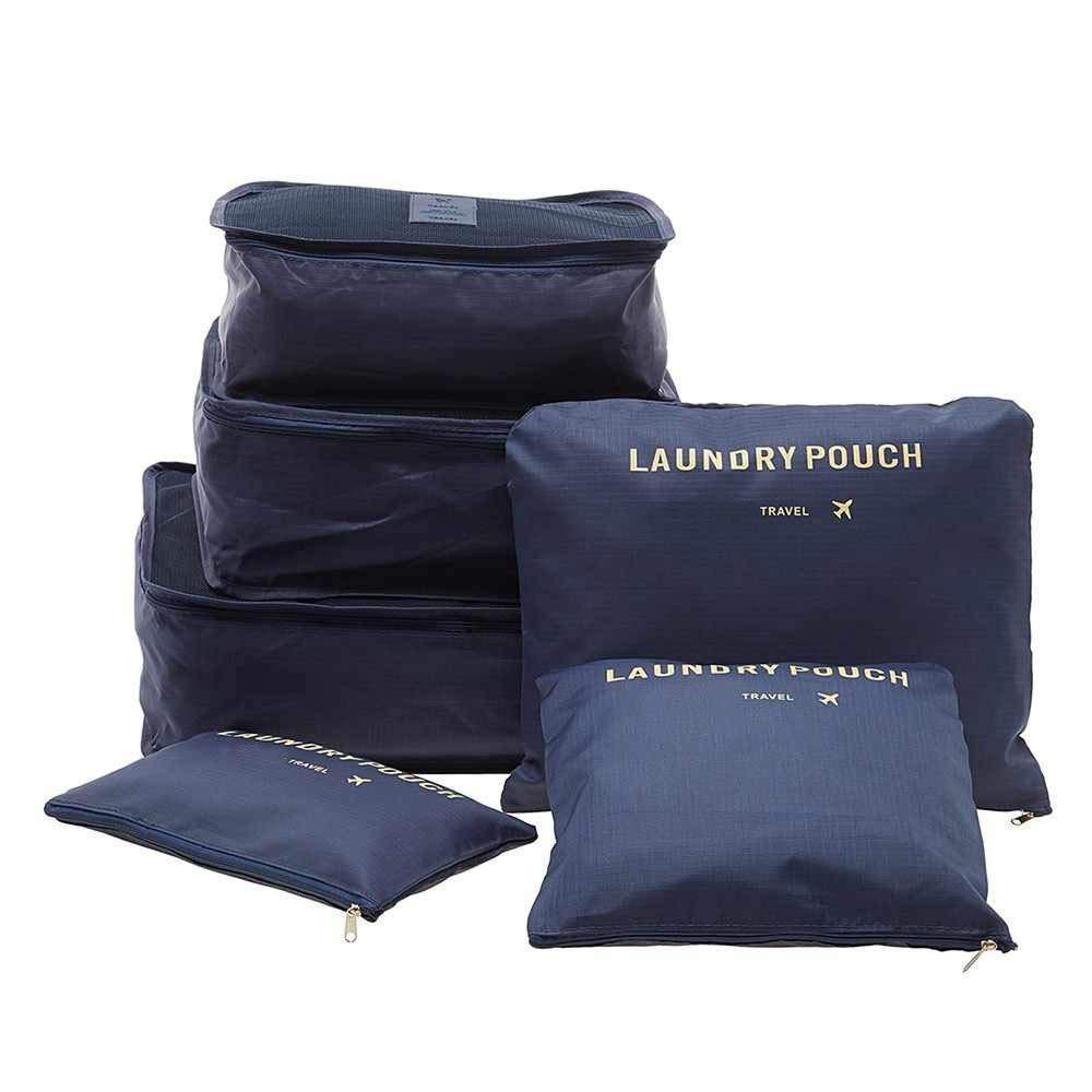 192 Cloth Organizer Pouch Laundry Zipper Bags (6 pcs)